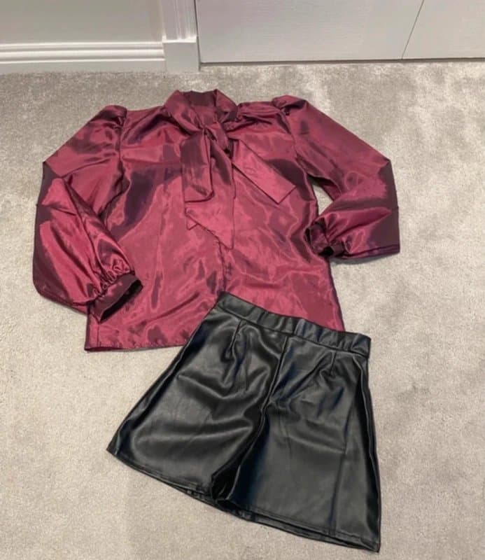 No Label Shorts and blouse shirt set co-ord