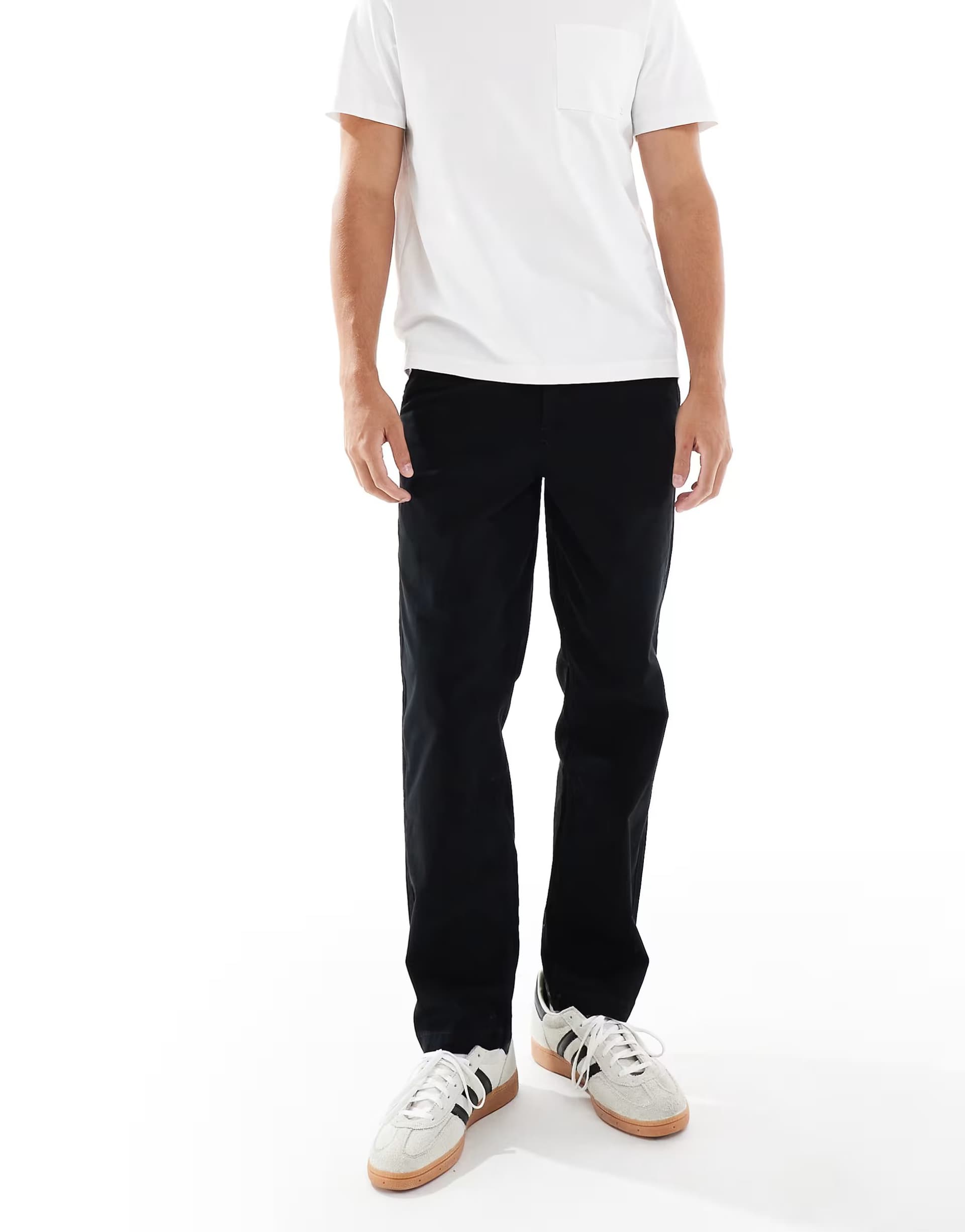 ASOS Jack & Jones Karl loose chino in black
