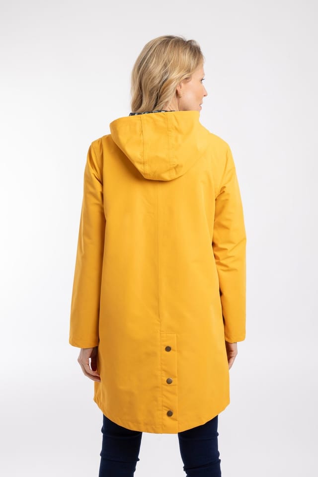 Weird Fish Weird Fish Women's Delara Waterproof Jacket in Mustard - 3