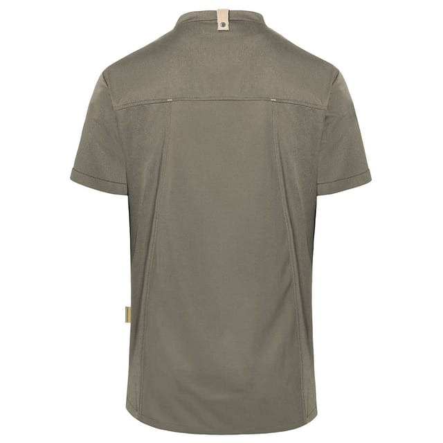 Karlowsky Karlowsky Men's Green-Generation Short-Sleeved Chef Jacket in Dark Grey - 2