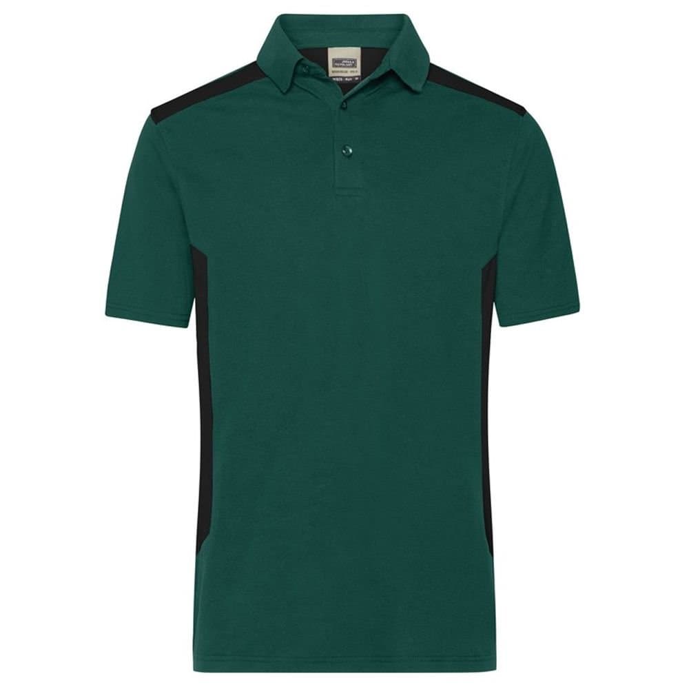 James and Nicholson James and Nicholson Men's Strong Work Polo Shirt in Dark Green