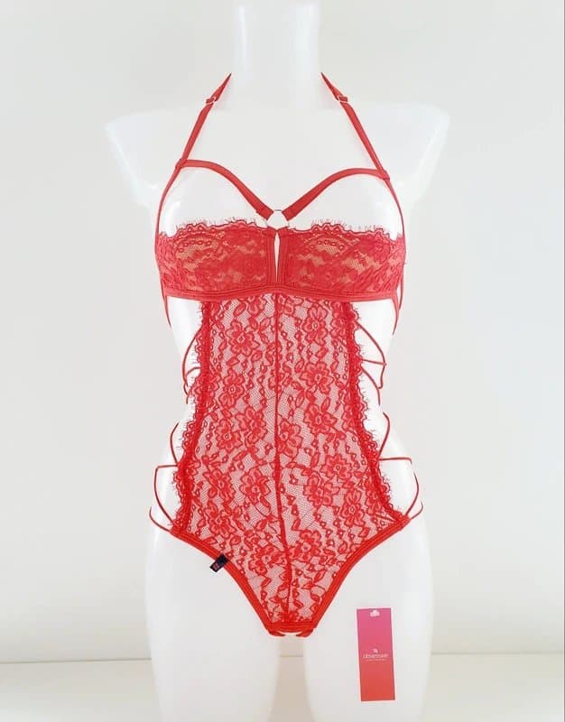 Obsessive Obsessive Rediosa Padded Crotchless Body Size L/XL