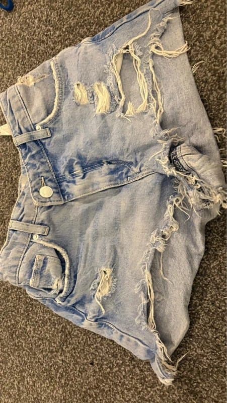 Bershka Blue denim bershka shorts