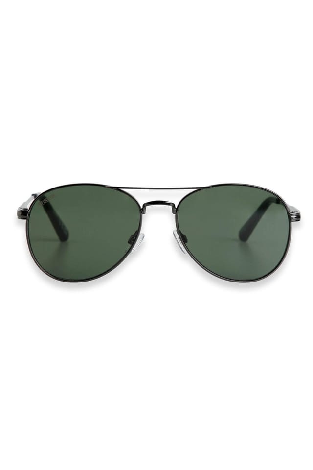 Weird Fish Weird Fish Men's Fernando Aviator Sunglasses in Dark Grey - 2