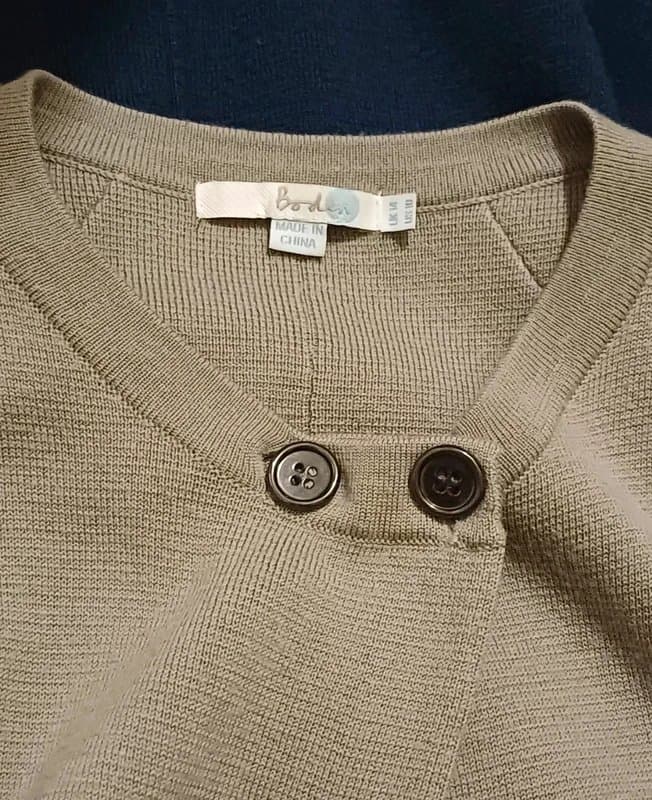 Boden Boden Colourblock 100% Wool Coatigan- size 14