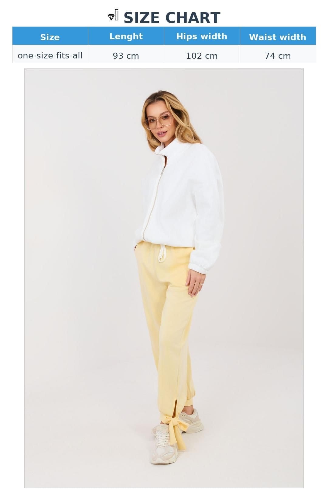 Love Lace Love Lace Women's Viscose Elastane High Waist Jogger Pants in Yellow - 4