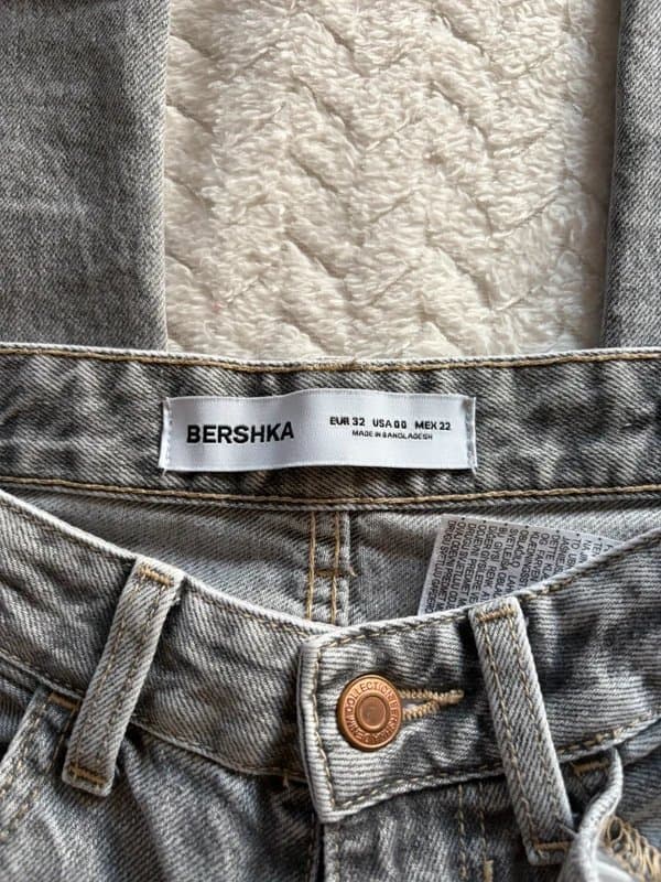 Bershka bershka grey wide leg jeans