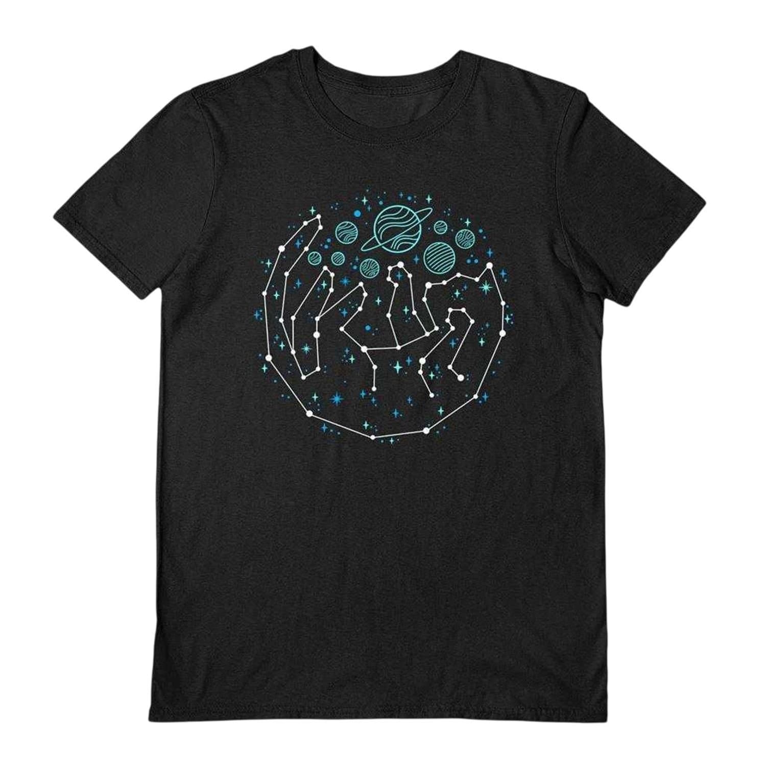 Benjimoji Benjimoji Men's Catstellation T-Shirt in Black