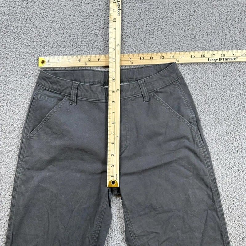 Carhartt Carhartt Womens Carpenter Work Pants 14 28x28 Gray Canvas Stretch Utility Cotton