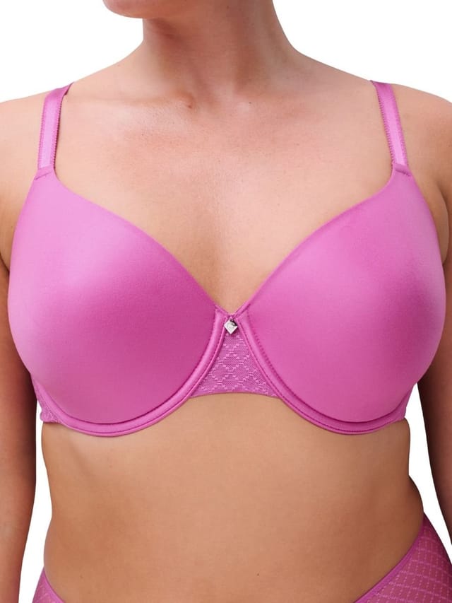 Chantelle Chantelle Women's Norah Chic Covering T-Shirt Bra in Pink - 3