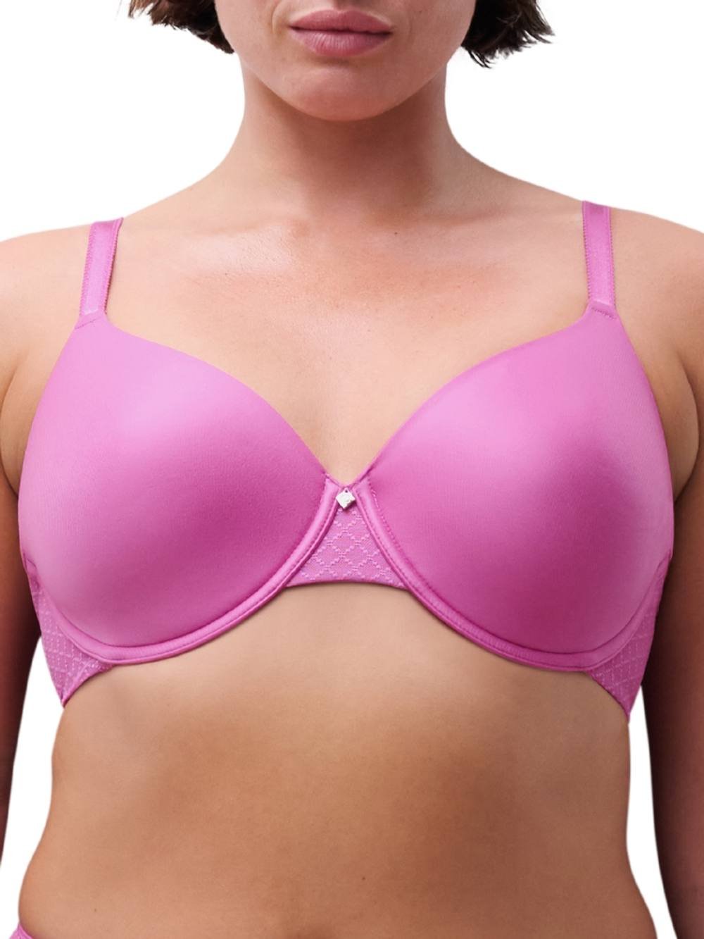 Chantelle Chantelle Women's Norah Chic Covering T-Shirt Bra in Pink - 4