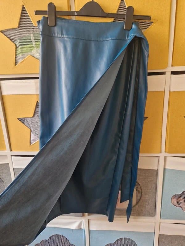 Never Fully Dressed Never fully dressed women's Teal Vegan Leather Jaspre size 10