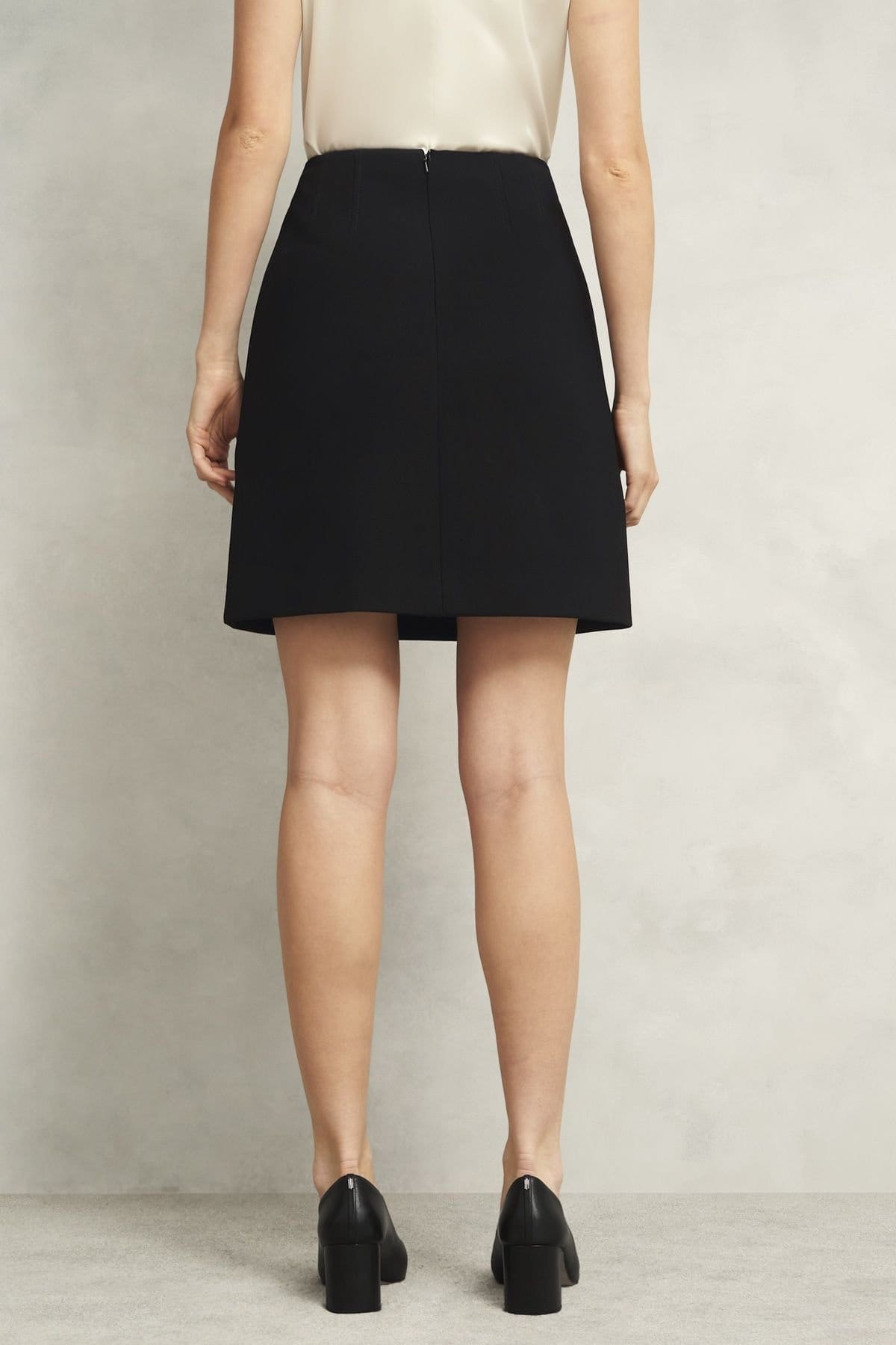 Hobbs London Hobbs London Women's Mia A-Line Skirt in True Black - 4