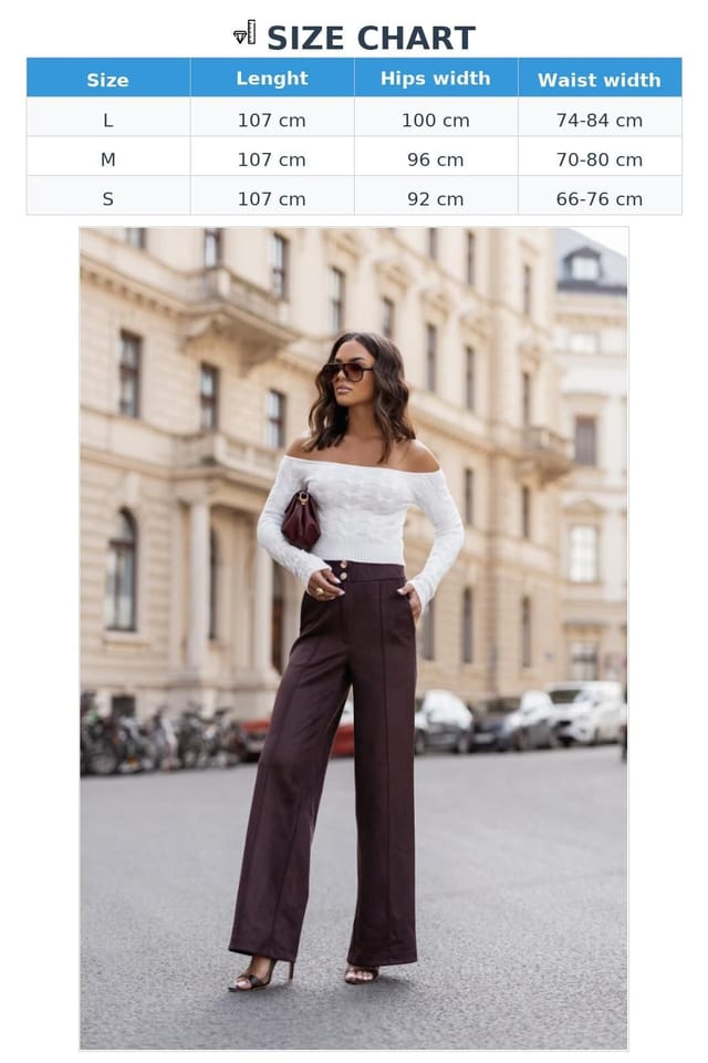 Love Lace Love Lace Women's FERN Brown Viscose Elastane Trousers in Burgundy - 3