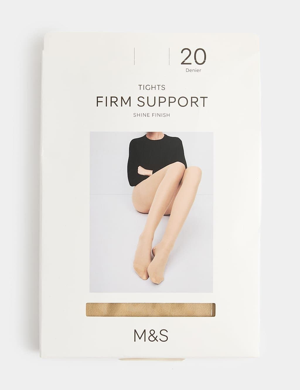 Marks & Spencer M&S 2 Pack 20 Denier Firm Support Tights Opaline