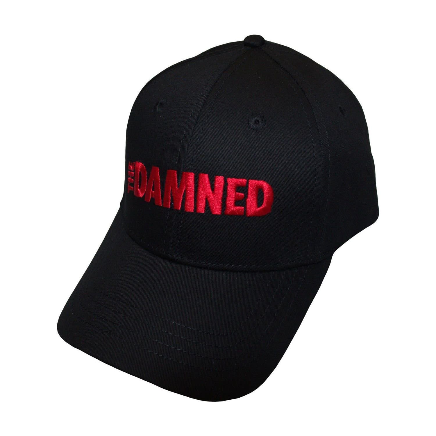 The Damned The Damned Men's Text Logo Baseball Cap in Black
