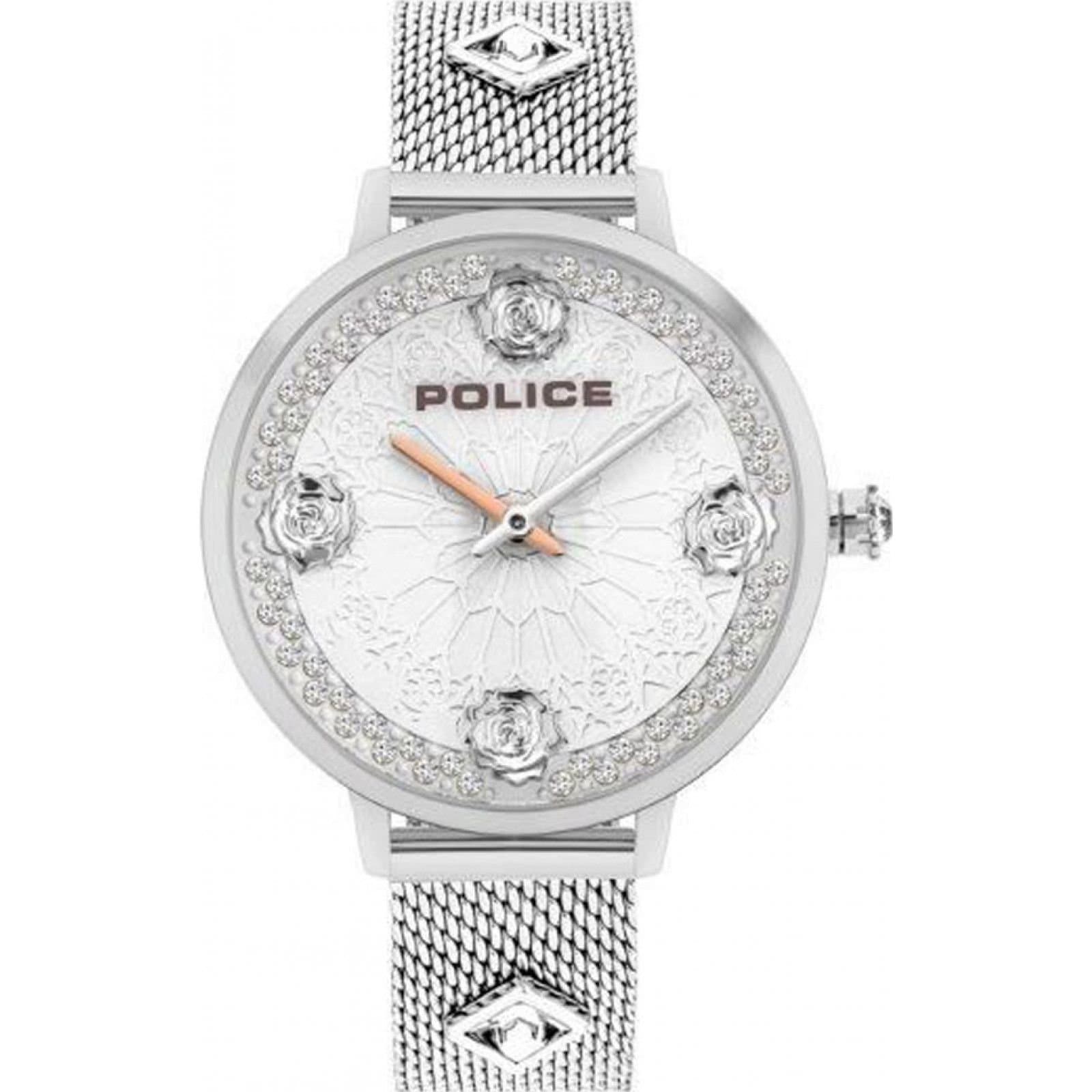 Police Police Men's PL.16031MS-04MM 36mm Quartz Watch in Silver