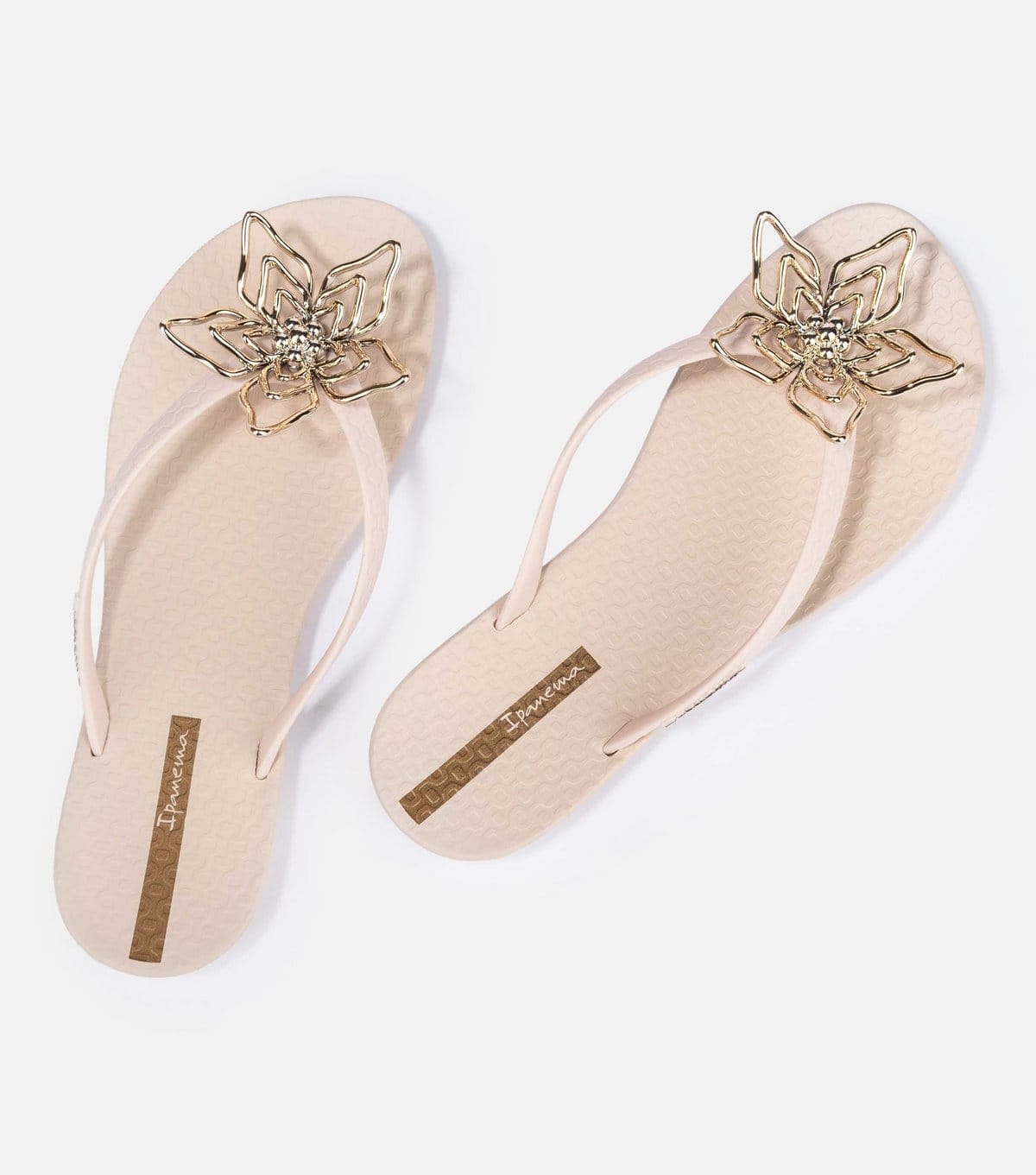 Ipanema Women's Beige Maxi Flower Flip Flops Ipanema New Look - 4