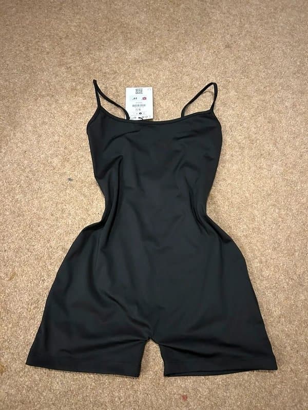 Bershka open back short jumpsuit