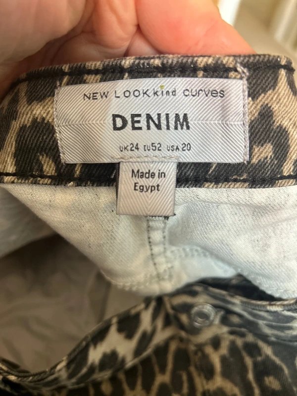 New Look New look curves leopard print jeans - 1