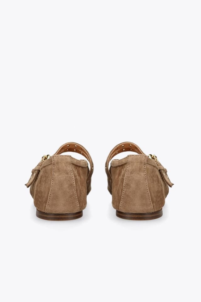 Steve Madden STEVE MADDEN Women's 'Lydia Brown Suede' Suede Flats - 3
