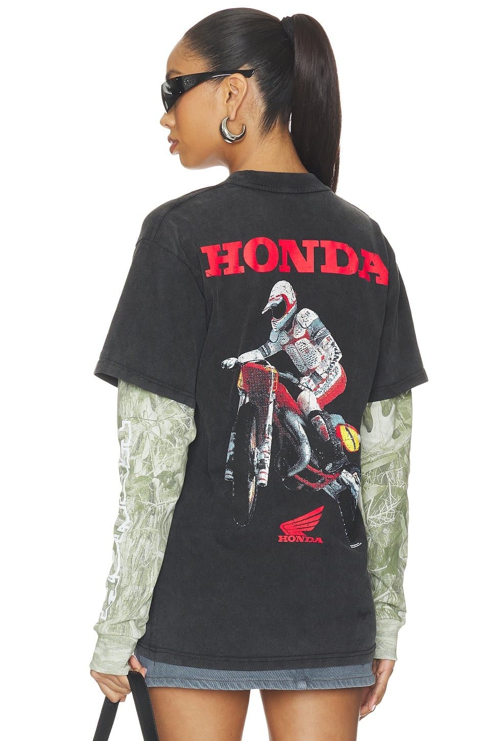 revolve Jumper 2Fer Long Sleeve Tee