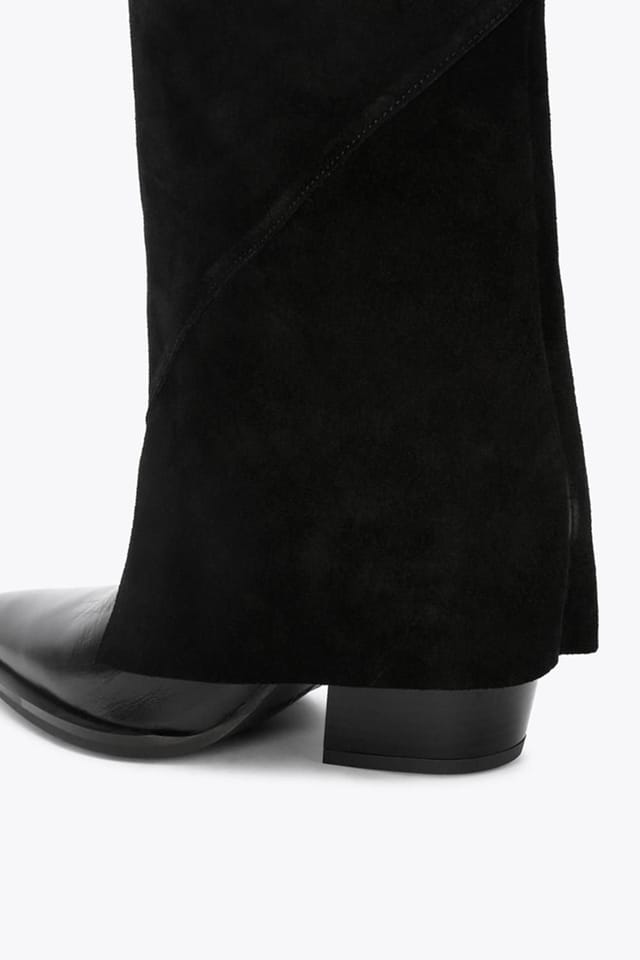 Steve Madden STEVE MADDEN Women's 'Mccoy 213' Leather Suede Boots in Black - 3