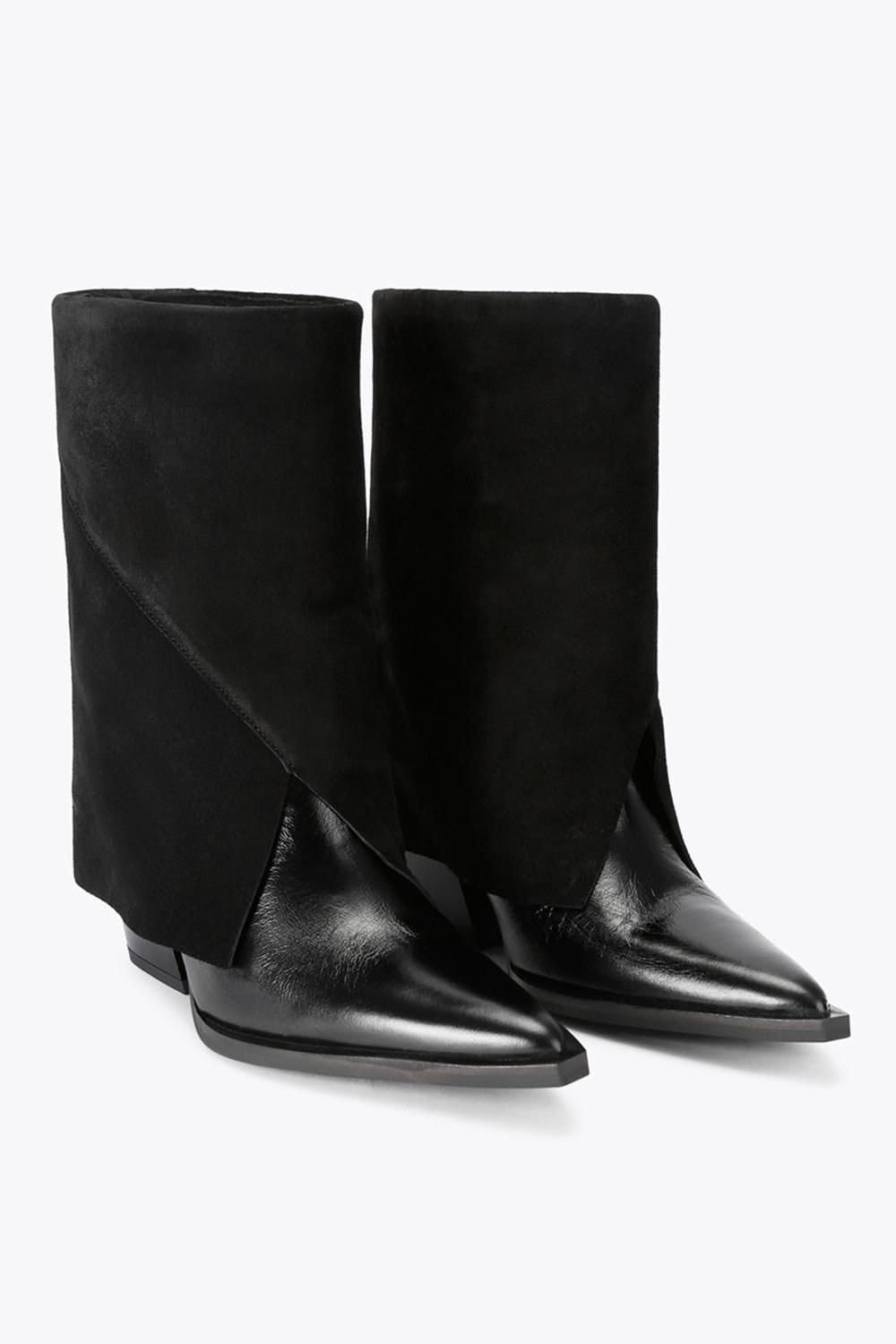 Steve Madden STEVE MADDEN Women's 'Mccoy 213' Leather Suede Boots in Black - 4