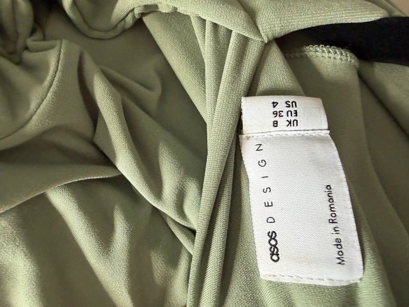 ASOS ASOS Sage Green Cape Sleeve Maxi Dress UK 8 Occasion Gown