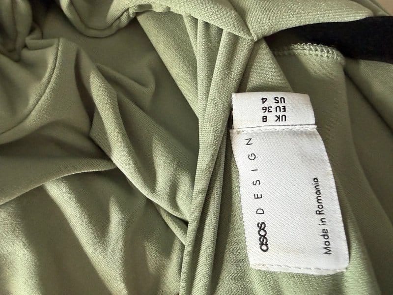 ASOS ASOS Sage Green Cape Sleeve Maxi Dress UK 8 Occasion Gown - 1