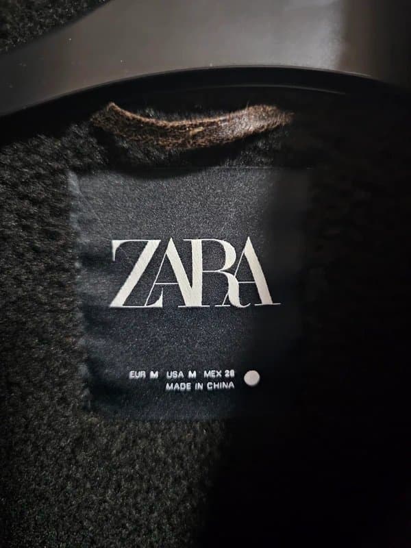 Zara Zara Brown aviator coat jacket size M