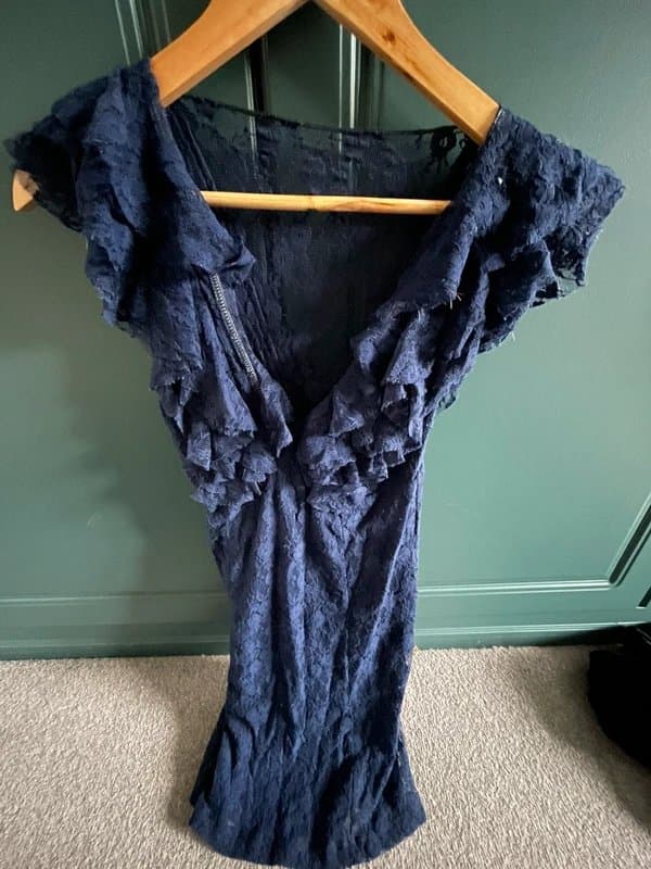 Topshop Topshop laced tunic top