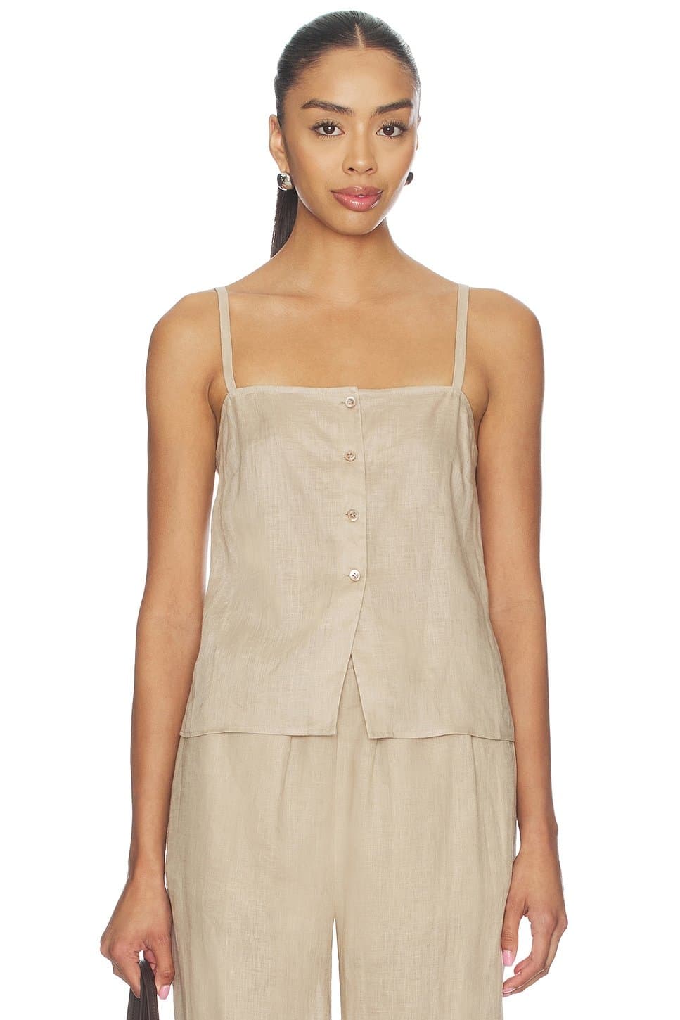revolve The Linen Button Cami