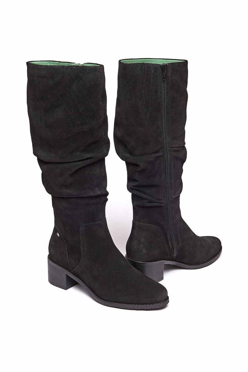 Moshulu Moshulu Women's 'Ukon' Knee-High Slouchy Boots in Black - 1