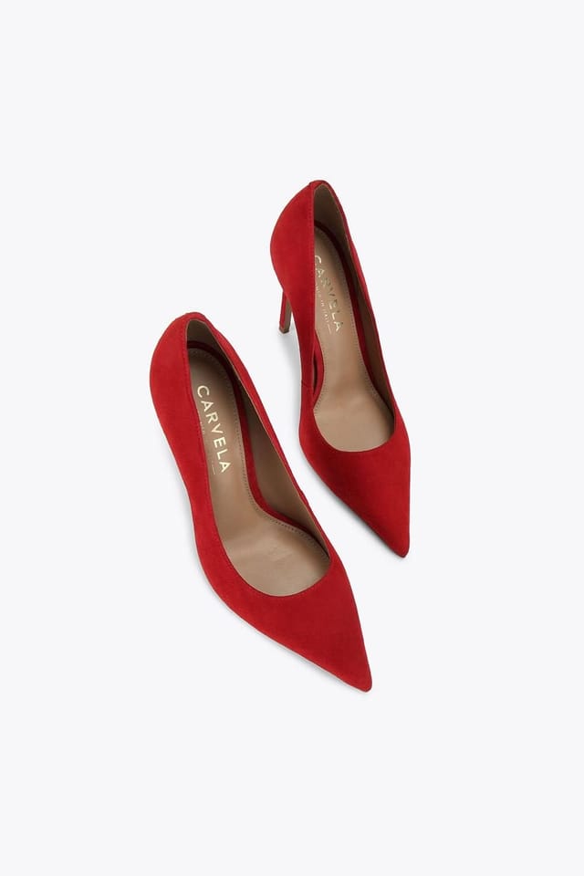 Carvela Carvela Women's 'Eterno Court' Suede Heels in Red - 2