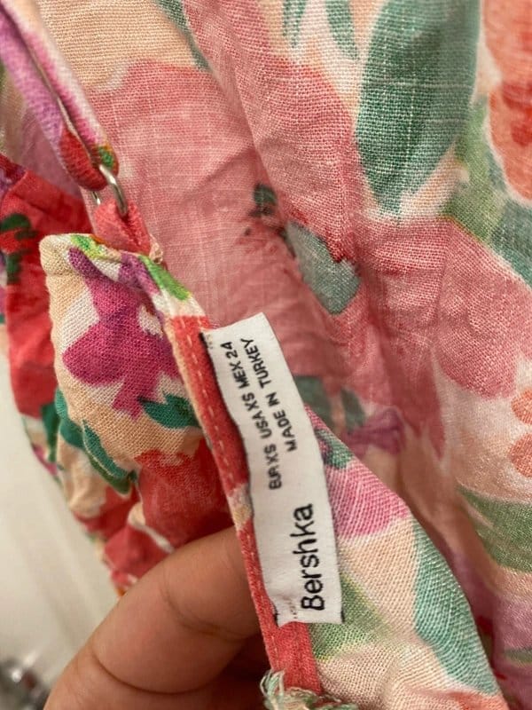 Bershka Floral Print Summer Dress Size 6