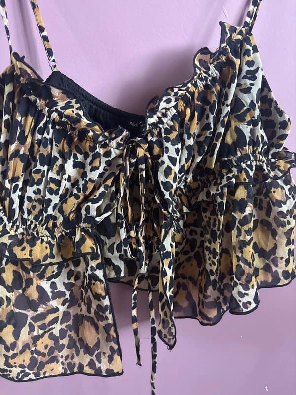 Bershka Leopard bershka top
