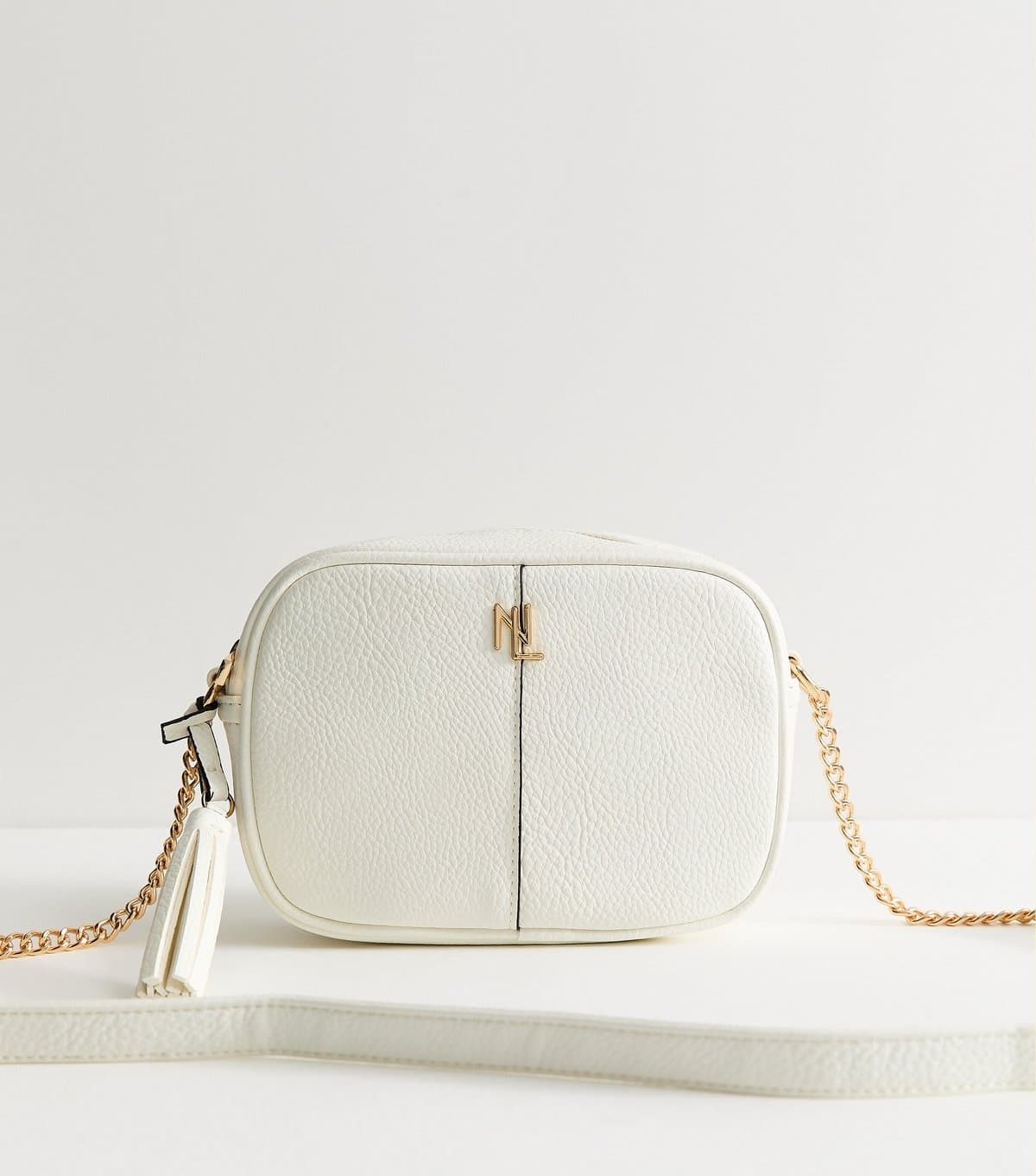 New Look New Look White Faux Leather Camera Cross Body Bag