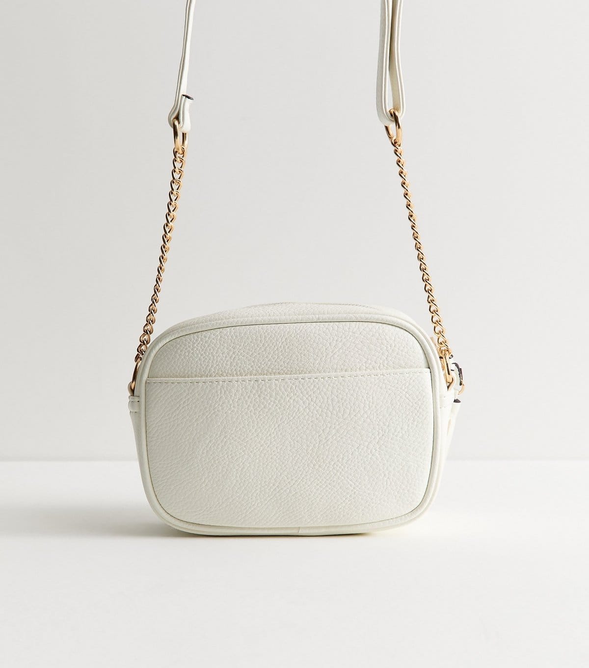 New Look White Faux Leather Camera Cross Body Bag Vegan New Look - 4