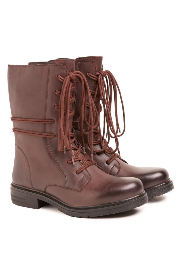 Celtic & Co Celtic & Co Women's Tall Ankle Derby Boot in Chocolate - 3