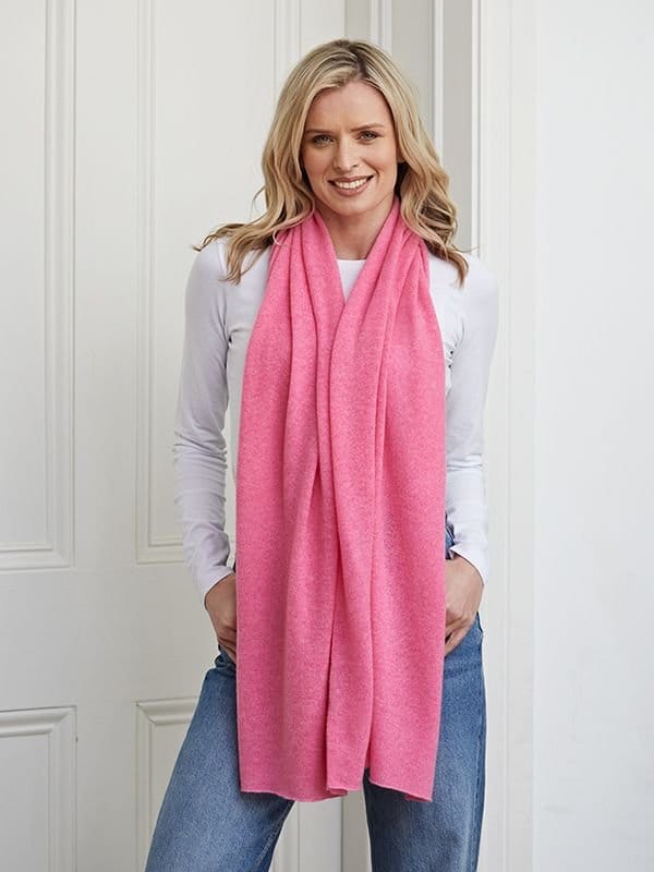 Cove Cove Women's Lucy 4-way Cashmere Poncho in Pink - 4
