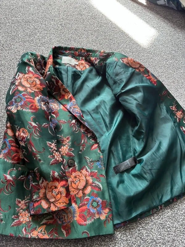 ASOS Green Floral Print Blazer