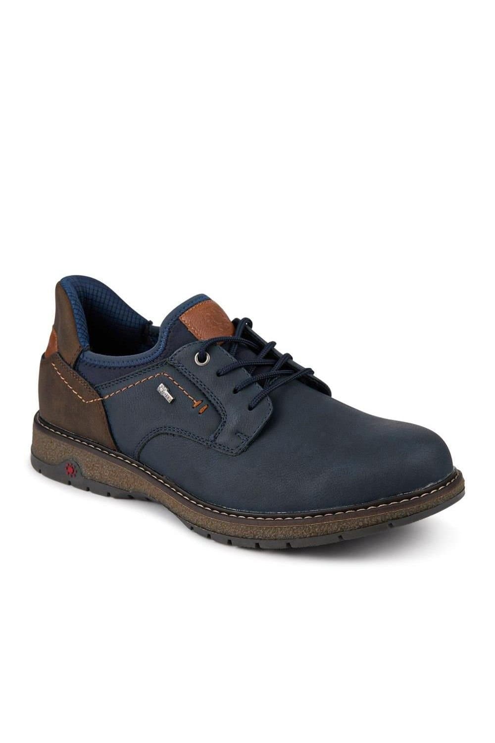 Pavers Pavers Men's Relife Wide Fit Lace-Up Shoes in Navy