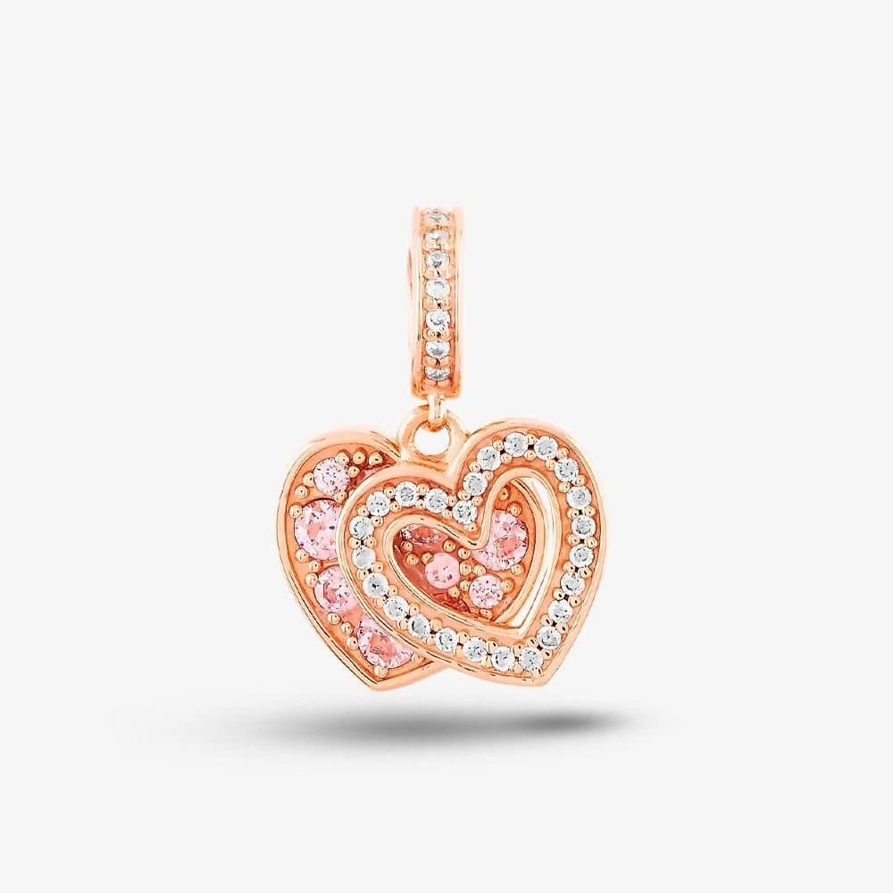 Rosa Lea Rosa Lea Rose Gold Heart Dangle Charm