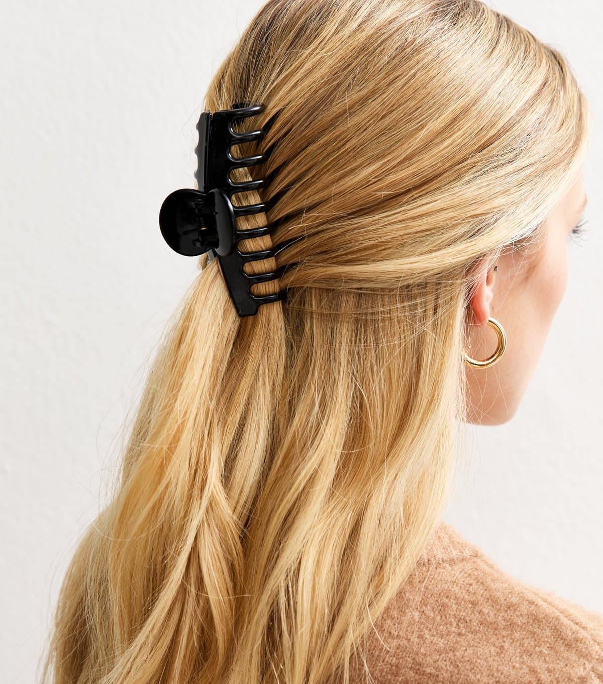 New Look Black Shiny Small Banana Hair Clip New Look