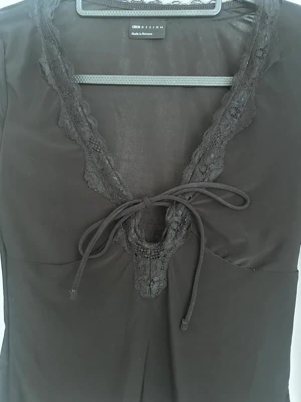 ASOS Design ASOS Design lace trim, tie front top