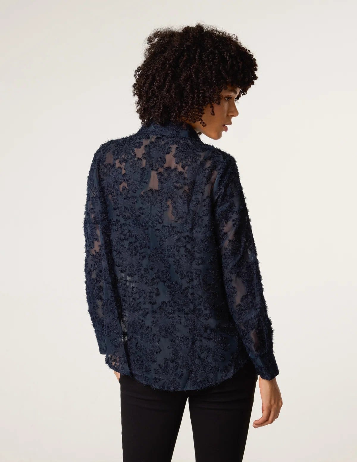 Blue Vanilla Fluffy Oversized Shirt - 4