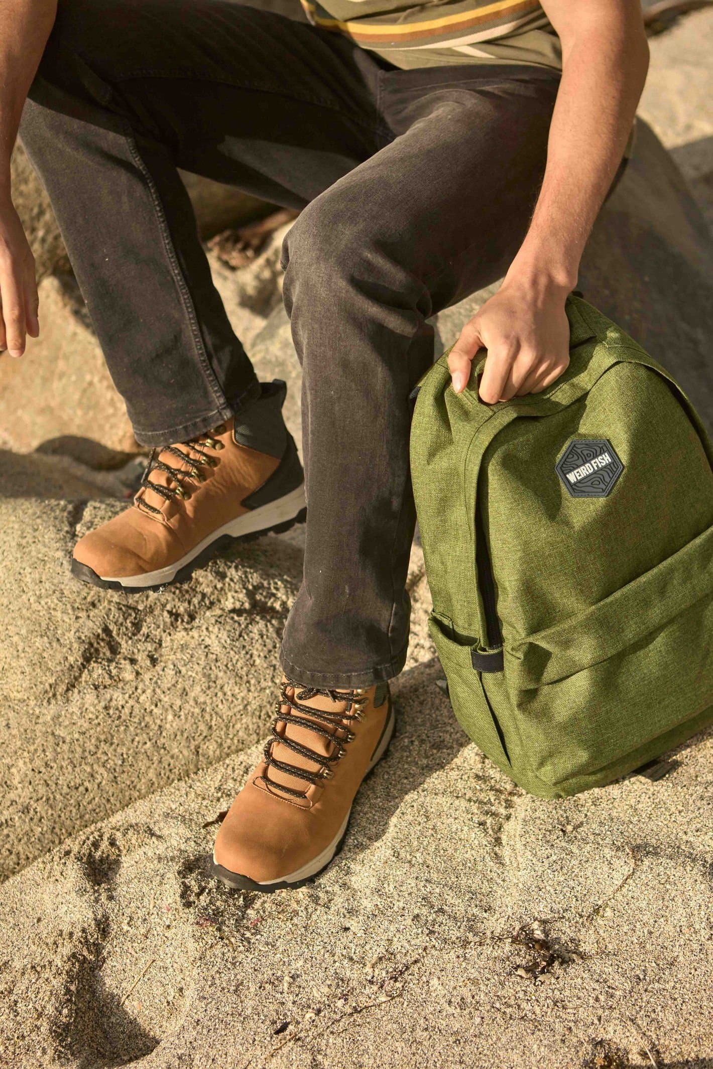 Weird Fish Weird Fish Men's Beech Waterproof Walking Boot in Tan