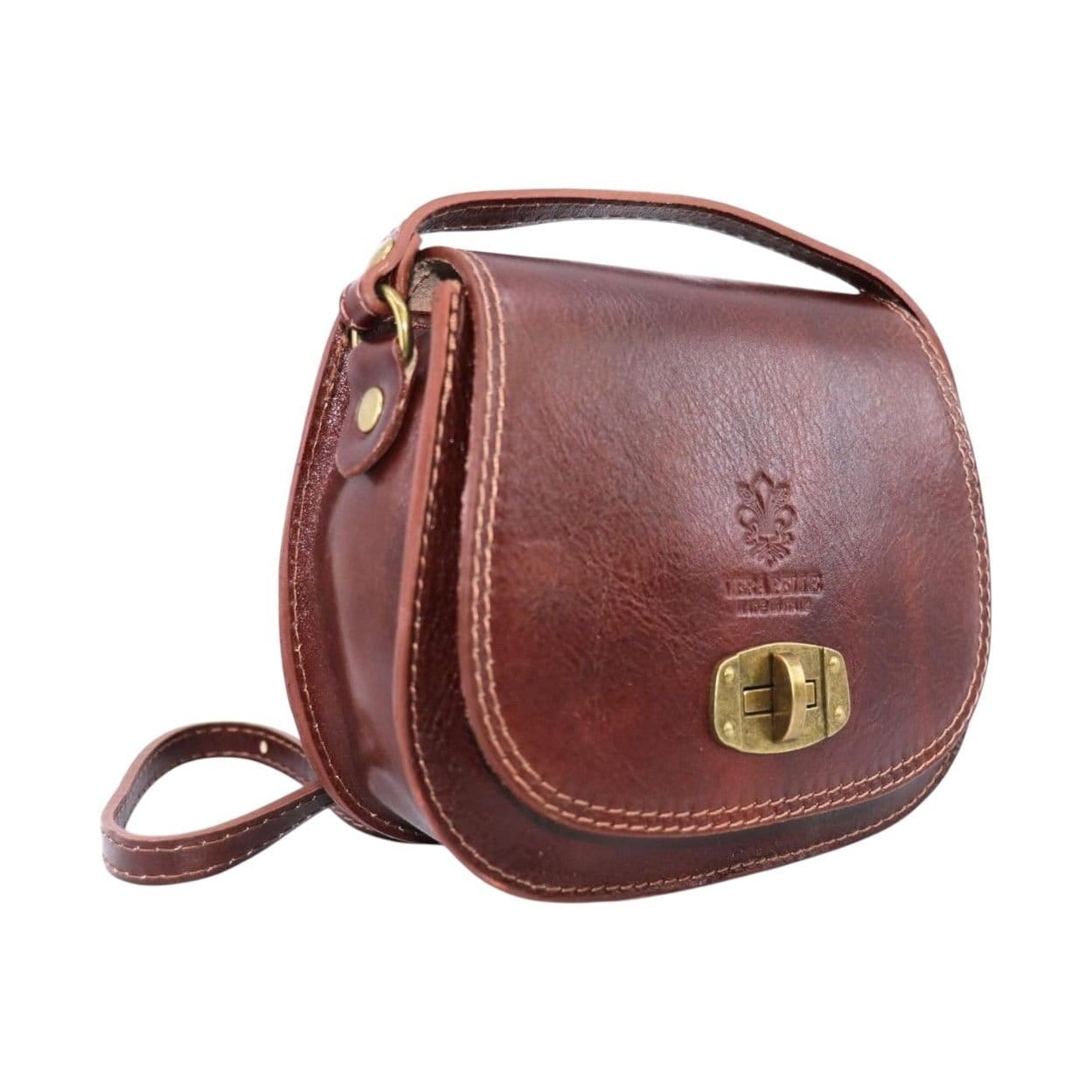 Woodland Leathers Woodland Leathers Women's Women's Italian Leather Crossbody Bag in Brown - 4
