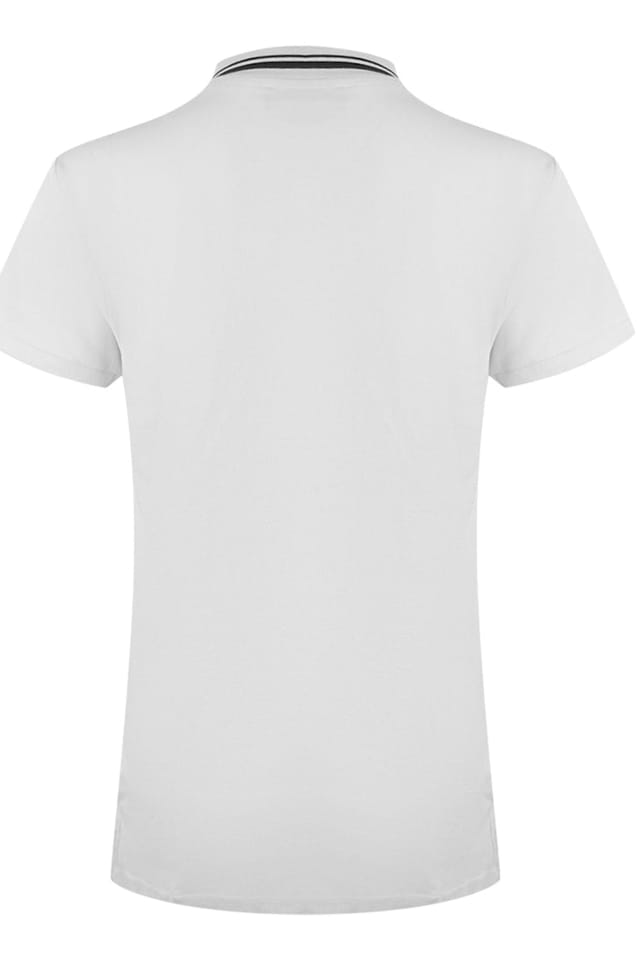 Love Moschino Love Moschino Women's Short Sleeve Polo Shirt in White - 3